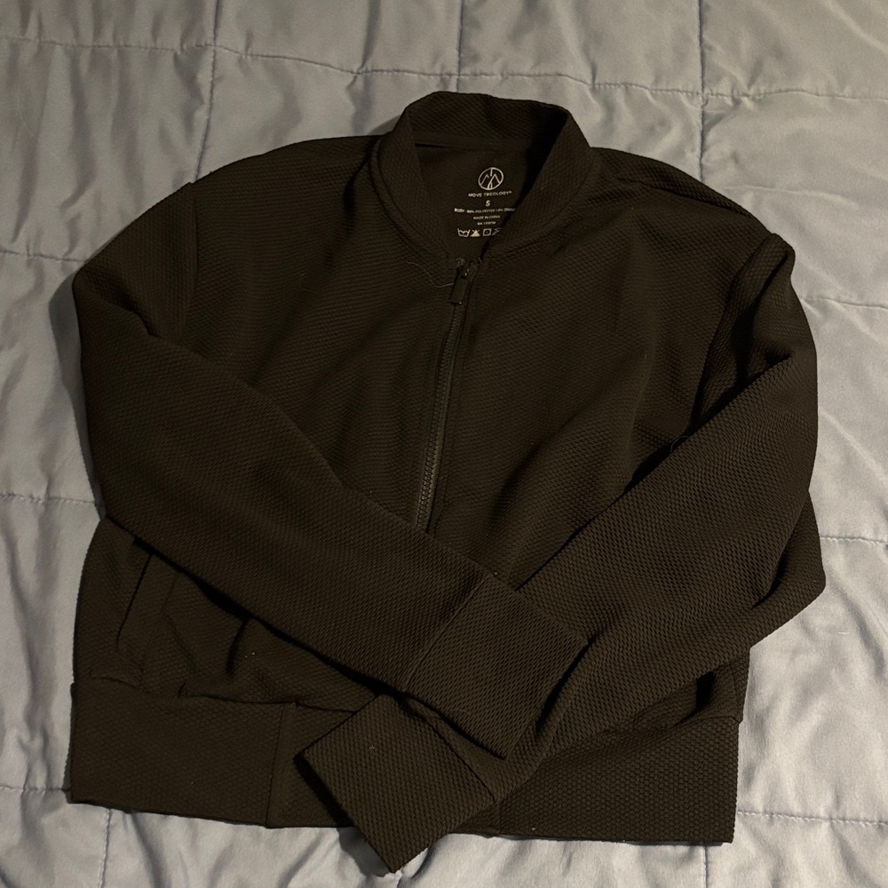 Women’s Black Move Theology Zip-Up, Size S
